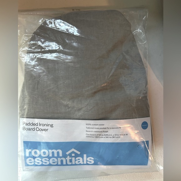 Room Essentials Padded Ironing Board Cover Gray - Picture 1 of 9